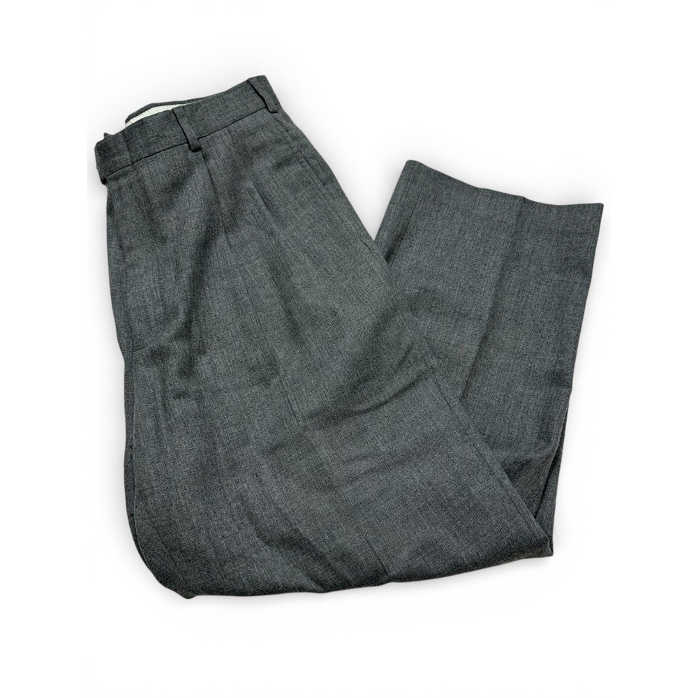 Tommy‎ Hilfiger Mens Relaxed fit Wool Dress Pants Grey Solid